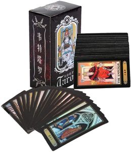 78 Karten Tarotkarten Orakelkarten Tarot Kartendeck Wahrsagekarten Tarotkarten Orakelkarten Rider Waite Tarot Karten Card Kartenspiel Spielkarten