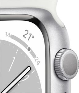 Apple Watch Series 8 (GPS + Cellular) - 45 mm - Silver Edelstahl