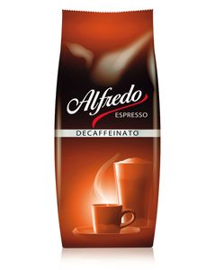 Kaffee DECAFFEINATO entkoffeiniert von Alfredo Espresso, 1000g Bohnen
