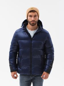 Ombre Clothing Herren Winter Aslog-Jacke dunkelblau l