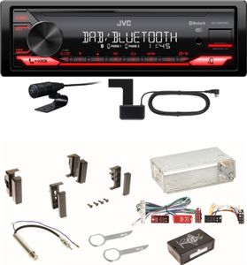 JVC KD-X282DBT Bluetooth Digitalradio Einbauset für Audi A4 B5 A6 4B C4 A8