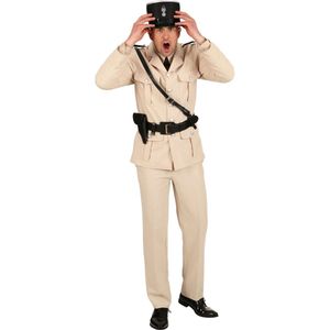 Polizei Kostüm Französischer Polizist Officier de Police inkl. Hut für Herren, Größe:58/60
