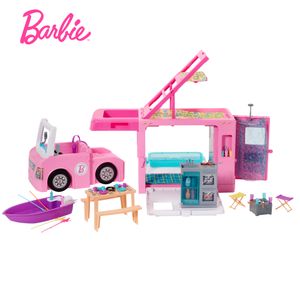 Barbie 3-in-1 Super Abenteuer-Camper, Barbie Auto, Barbie Wohnmobil, Barbie Wohnwagen