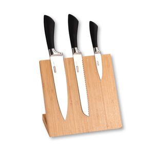 KESPER Küchenregal Bambus  – 55 x 15 x 13,5 cm – mit schwarzen Metallfüßen im Industrial Design – Standregal für Küche & Haushalt – 58807