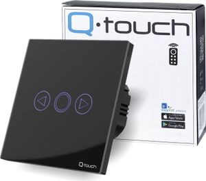 Glas Touch Dimmer Schalter Lichtschalter LED schwarz mit Fernbedienungsfunktion