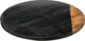 Secret de Gourmet Servierbrett aus Stein Holz schwarz braun 4cm x 30cm