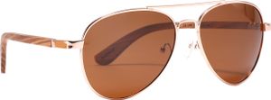 Sonnenbrille Mailand mit echtem Holz von collezione alessandro