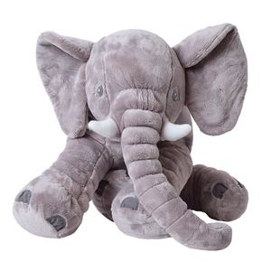 TE-Trend XXL Plüschtier Tierspielzeug Plüsch Elefant Kuscheltier Deko Plüschelefant Kinder Kissen Stofftier 68 cm Grau