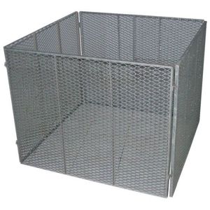 TrendLine Metall-Komposter, 100 x 100 x 80 cm