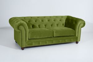 Max Winzer Orleans Sofa 2,5-Sitzer - Farbe: oliv - Maße: 216 cm x 100 cm x 77 cm; 2911-3000-2044229-F07