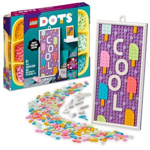LEGO 41951 DOTS Message Board, DIY Kinderzimmer-Deko, Bastelset für Türschild und Letter Board für Kinder