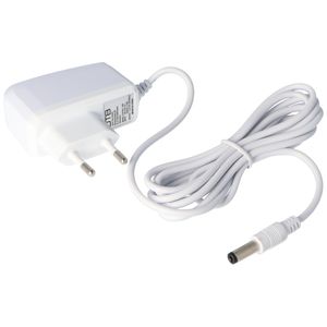 Biały zasilacz sieciowy odpowiedni dla Tivoli Audio PAL, iPAL Radio 12 V, prąd ładowania 600 mA, wtyczka DC 5,5 x 2,1 mm