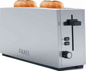 Graef Langschlitz Toaster - toastet 2 Brötchen hintereinander TO90