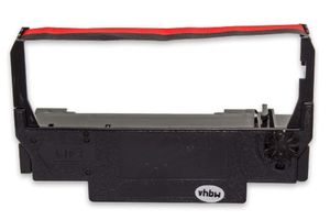 vhbw 1x Farbband Schriftband kompatibel mit Nikko NK 400, NK 400 MF Nadeldrucker, Bondrucker - Schwarz, Rot