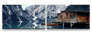 Dolomiten Bergwelt in den Alpen Wandbild in verschiedenen Größen 2x50x90cm