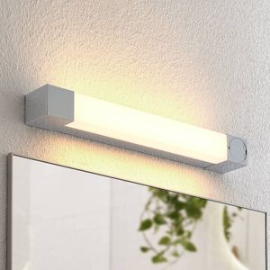 Lindby LED Wandleuchte, Wandlampe Bad 'Lavka' (spritzwassergeschützt (Modern) in Chrom aus Metall u.a. für Badezimmer (1 flammig,, inkl. Leuchtmittel) - Wandleuchten, Spiegelleuchte Badezimmer