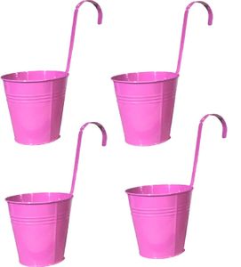Blumentöpfe 4 Stück Hängetöpfe Rosa 16 cm