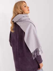 Damen Schal Winter Stola Halstuch Weich Fransen Strickschal Warm Wolle, Größe:One Size, Farbe:Hellviolett