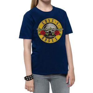 Guns N Roses - "Classic" T-Shirt für Kinder RO645 (146-152) (Marineblau)