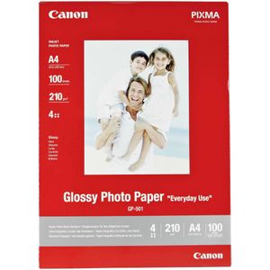 Canon GP-501 - Fotopapier, glänzend - A4 (210 x 297 mm) - 210 g/m2 - 100 Blatt - für PIXMA iP5300, iP90, MG2555, mini260, MP180, MP490, MP510, MP550, MP560, MP960, MX330