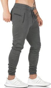 ASKSA Herren Jogginghose Sporthose Baumwolle Trainingshose Fit Freizeithose mit Taschen, Grau, XL