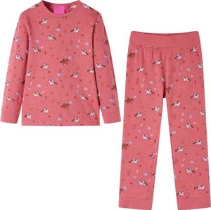Kinderpyjama mit Langen Ärmeln Altrosa 128