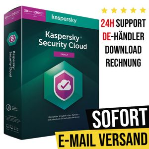 Kaspersky Security Cloud | 20 Geräte | 1 Jahr | Sofortdownload