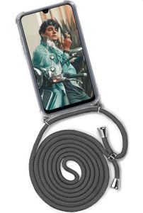 TWIST-Case + TWIST-Cord für Samsung Galaxy A41, Farbe:Cool Elephant (Silber)