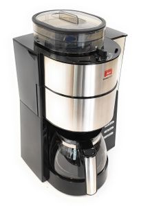Melitta Kaffeemaschine Filtermaschine integrierte Kaffeemühle Timer Schwarz