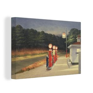 OneMillionCanvasses® - Maľba na plátne - Obraz na plátne Nástenná maľba na plátne - Benzín - Edward Hopper - 120x80cm - Fotografia na plátne - maľba
