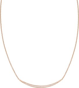 Esprit Damen Kette Edelstahl JW52886 Rosé Zirkonia ESNL03626C420