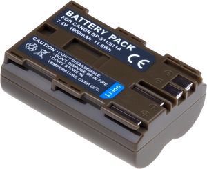 Batéria T6 Power pre Canon EOS 50D, Li-Ion, 7,4 V, 1600 mAh (11,8 Wh), hnedá