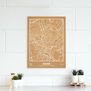 Nástenná korková mapa – Rím L