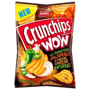 Lorenz Crunchips WOW Jalapeno und Cream Cheese Kartoffelchips 110g