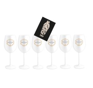 Scavi & Ray ICE Glas Gläser-Set - 6x Champagner / Wein ICE Gläser weiss