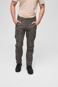 Brandit Pure Slim Fit nohavice olivové, M
