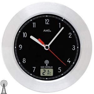 TCM Tchibo Uhr Wanduhr mit Saugnapf Badezimmeruhr Baduhr Badwanduhr clock bath 
