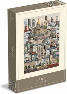 Martin Schwartz Puzzle Paris, Städtepuzzle Frankreich, 50 x 70 cm, 1000 Teile, MS0606
