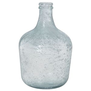 Vase aus recyceltem Glas Alexandra House Living Weiß Kristall 25 x 25 x 37 cm