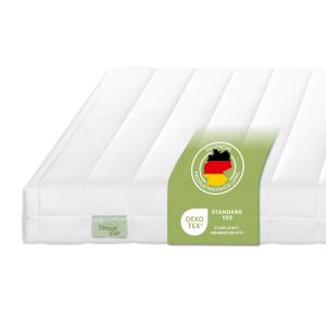 Ergonomischer Matratzentopper zum Wenden | H2 und H3 | 100 x 200 cm | 10 cm | DREAMSTAR Easy Flex