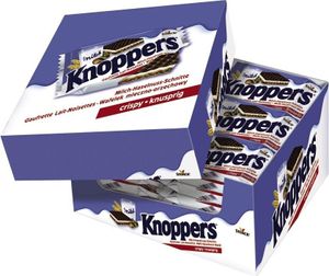 Knoppers knusprige Schokoladen-Milchcreme Waffeln 24 x 24g (crispy)