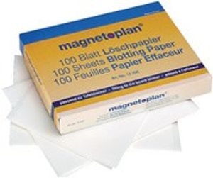magnetoplan Löschpapier für Tafellöscher grau 100 Blatt