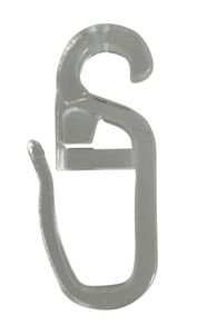 rewagi® 50x Überklipshaken Transparent – 6 mm Öse – Gardinenhaken Faltenhaken