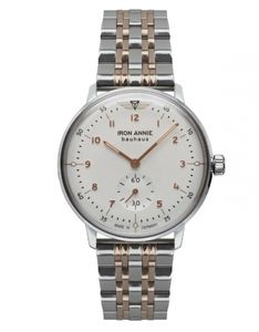 IRON ANNIE 5089MB-1 Dámské hodinky Bauhaus s článkovým náramkem z nerezové oceli