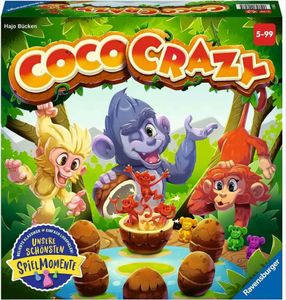 Ravensburger 20897 - Coco Crazy, Brettspiel für Kinder ab 5 Jahren, Familienspiel für Kinder und Erwachsene, Merkspiel für 2-8 Spieler