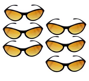 6er Set Junggesellenabschied Brille Party Sonnenbrille für Partys und Verkleidungen - 6 Stück Partybrillen Bachelor Kostümbrille für Karneval Fasching Mottopartys Uni – Erwachsene