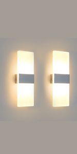 Yakimz LED Wandleuchte 6W Flurleuchte Innen Wandstrahler Wandlampe Außen Flurlampe Warmweiß
