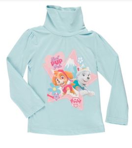 Paw Patrol Langarmshirt mit Rollkragen Gr. 110 blau