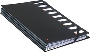 Exacompta 5x obal na organizér HARMONIKA 9 přihrádek index černý 55334E