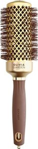Olivia Garden Expert Blowout Shine Okrągła szczotka do włosów z falistym włosiem złoto-brązowa 45 mm